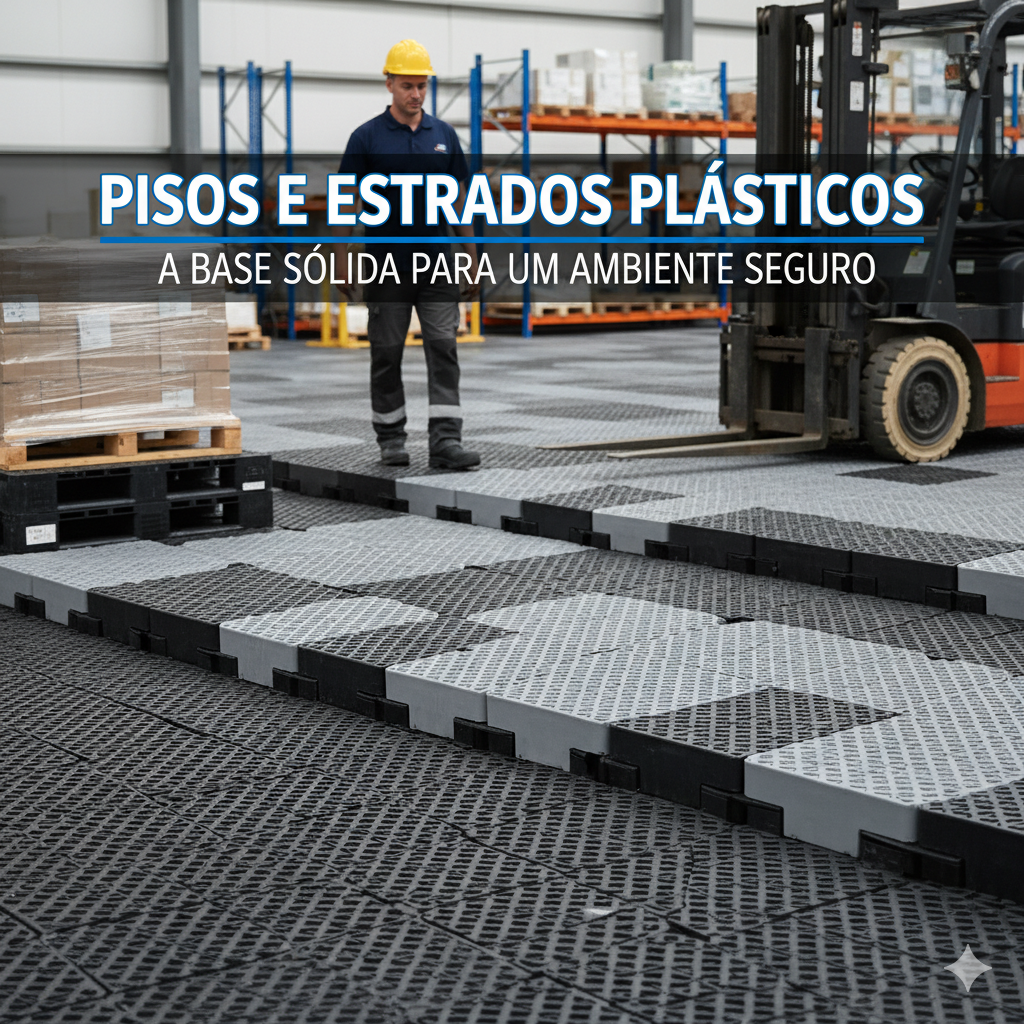 Pisos e estrados plásticos