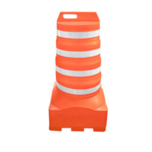 Cone barril sinalizador - faixa adesiva